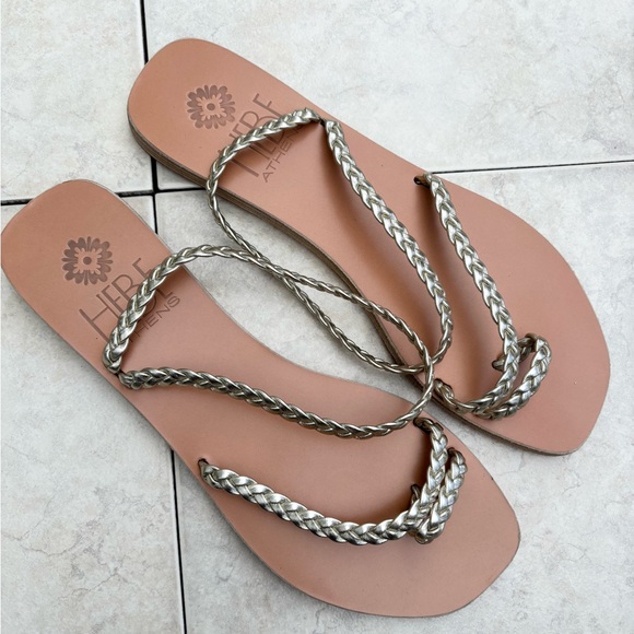 Hebe Athens Shoes - HEBE Athens braided flats sandals size 9